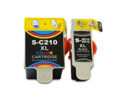 2 Tinteiros Compativeis, Samsung M-215 Preto 20ml + C-210 Cor 40ml