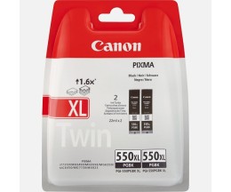 2 Tinteiros Originais, Canon PGI-550 XL Preto 22ml