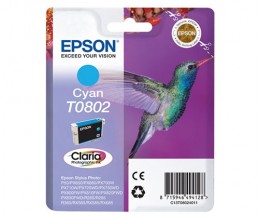 Tinteiro Original Epson T0802 Cyan 7.4ml